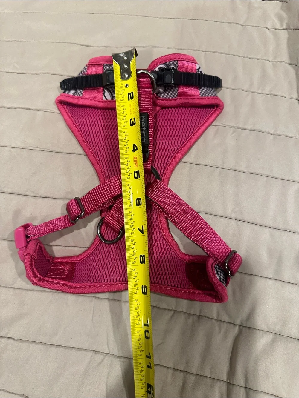 Pink Skull Print Dog Harness